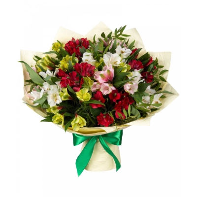 Букет «Теплые чувства» – разноцветные альстромерии с нежным посылом Самара Самарская область Букет «Теплые чувства» – разноцветные альстромерии с нежным посылом Самара Самарская область