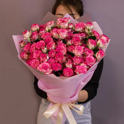 Букет «Розовый бум» – пышные кустовые розы в нежно-розовых тонах Самара Самарская область Букет «Розовый бум» – пышные кустовые розы в нежно-розовых тонах Самара Самарская область