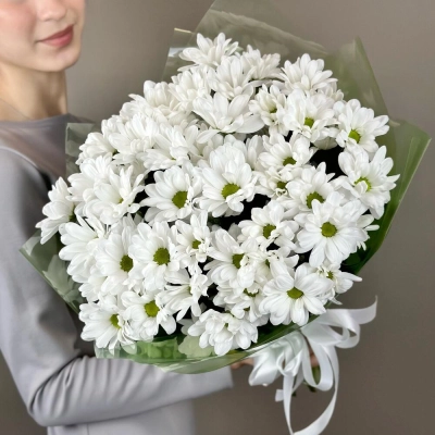 Букет «Мечты о лете» – свежесть белых хризантем Самара Самарская область Букет «Мечты о лете» – свежесть белых хризантем Самара Самарская область