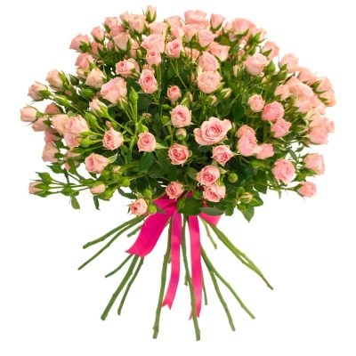 Букет «Нежные объятия» – романтика розовых кустовых роз Самара Самарская область Букет «Нежные объятия» – романтика розовых кустовых роз Самара Самарская область