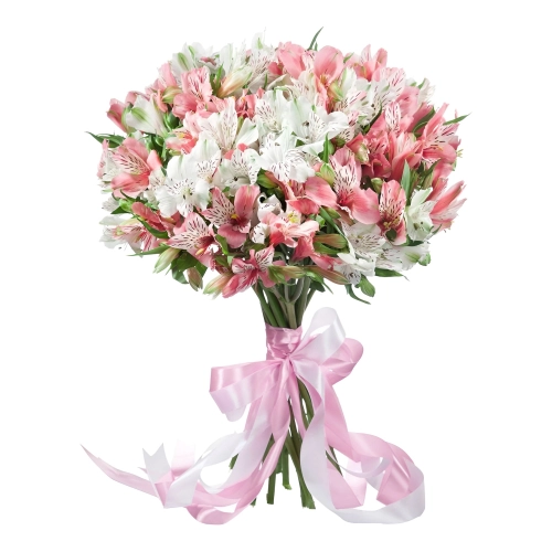 «Воздушная нежность»  букет из розовых альстромерий Самара Самарская область «Воздушная нежность»  букет из розовых альстромерий Самара Самарская область