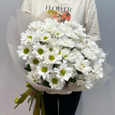 Букет «Летнее настроение» – свежесть белых хризантем Самара Самарская область Букет «Летнее настроение» – свежесть белых хризантем Самара Самарская область