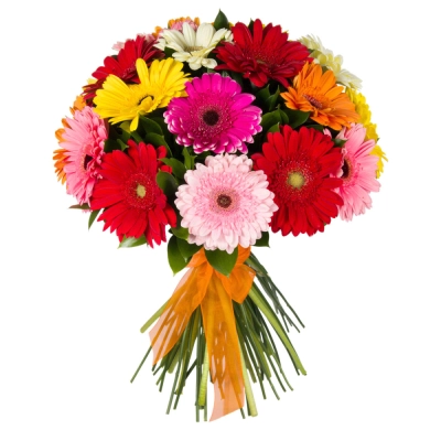 Букет «Мамба» – взрыв красок из оранжевых, лиловых и розовых гербер Самара Самарская область Букет «Мамба» – взрыв красок из оранжевых, лиловых и розовых гербер Самара Самарская область