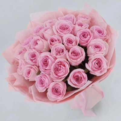 Букет из нежно-розовых роз – элегантность в каждом лепестке Самара Самарская область Букет из нежно-розовых роз – элегантность в каждом лепестке Самара Самарская область